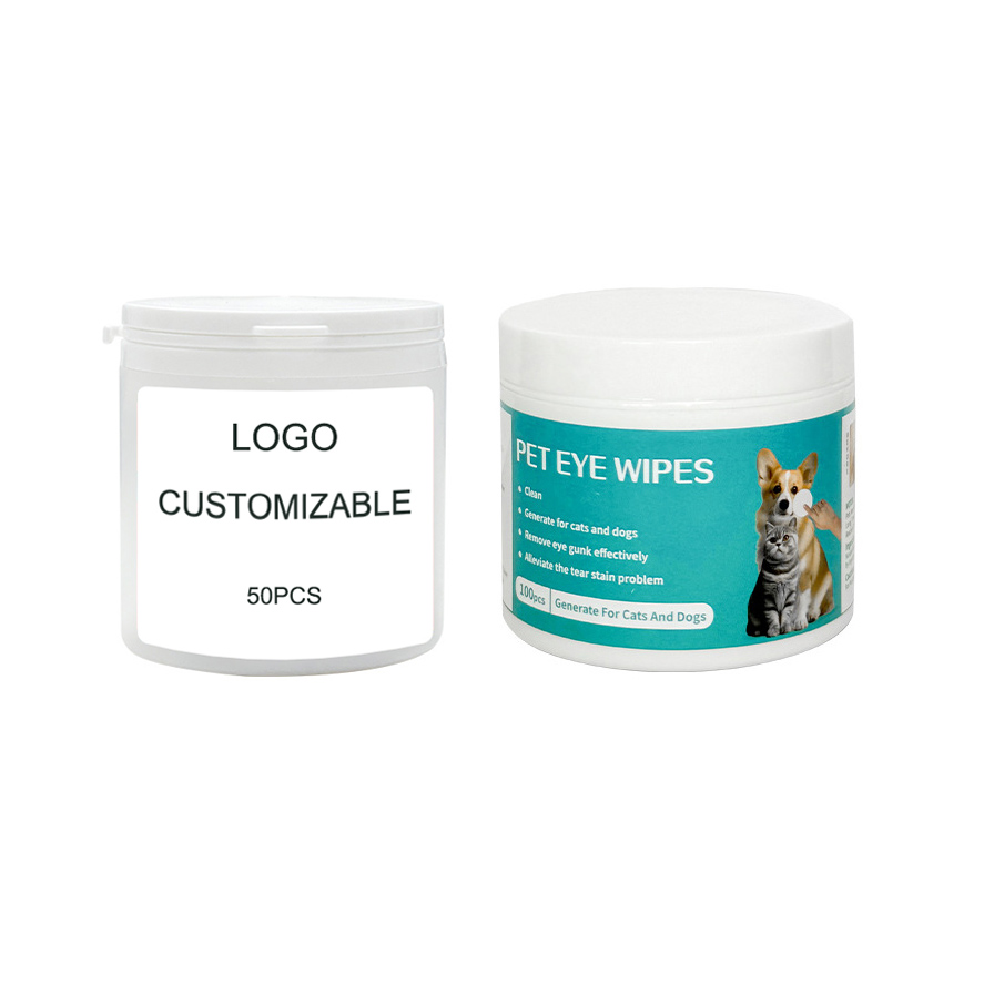 Source Factory Custom Cat Dog Eye Cleaner Wipes for Cats & Dogs 100pcs
