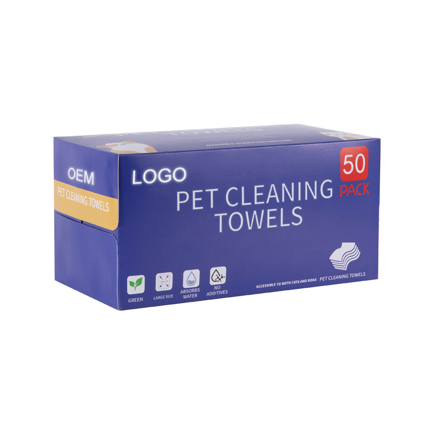 Custom Printed Pet Towels Absorbent Cleaning Towels for Cats and Dogs Wholesale